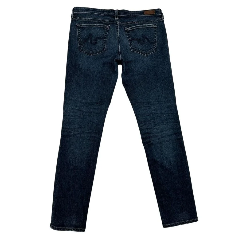 AG Adriano Goldschmied 31R Stilt Cigarette Leg Y2K Jeans Dark Wash  Made in USA